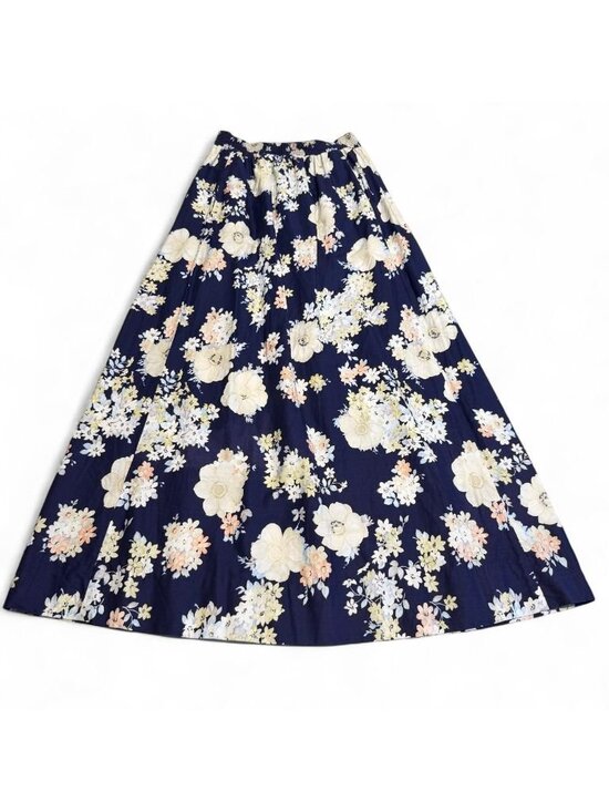 Vintage Dresses & Skirts - Vintage 90's Floral Boho Maxi Skirt Women's Small Cottagecore Summer Grandma
